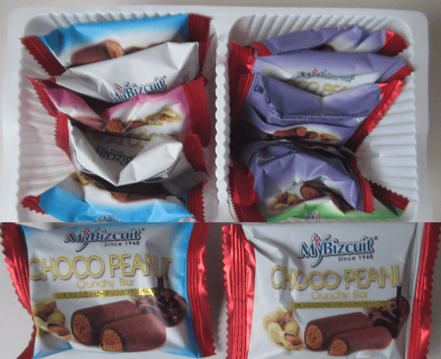 「チョコ＆ピーナッツ・クランチバー」の構成