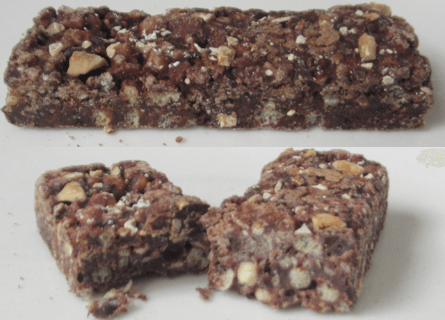 クランチショコラの切断面