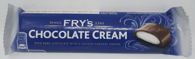 チョコレートクリームのパッケージ