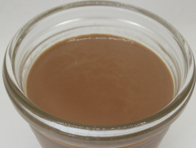 モロゾフ「チョコレートリッチプリン」の表面