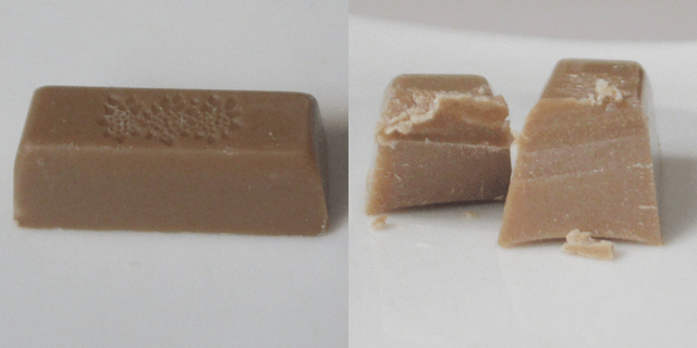 モカホワイトの切断面