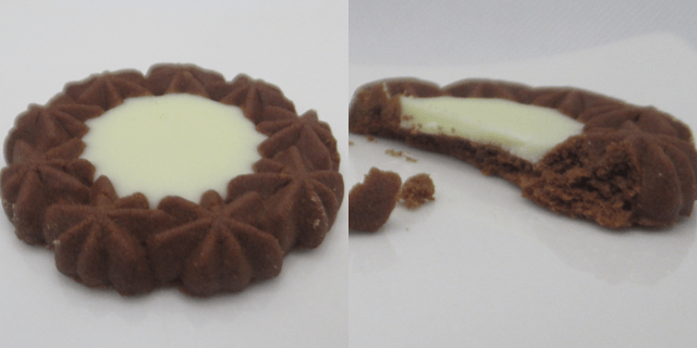 「ホワイトクリームクッキー」の表面