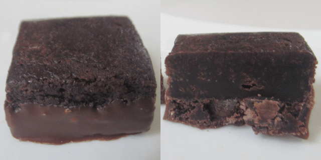 ミニ濃厚チョコブラウニー アフォガート風味の表面