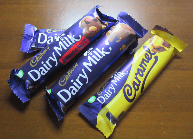 キャドバリー チョコレートバーの感想 デイリーミルク