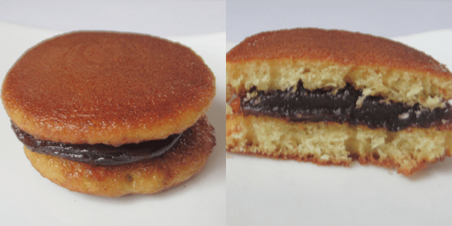 やおきん「どらチョコ」の切断面