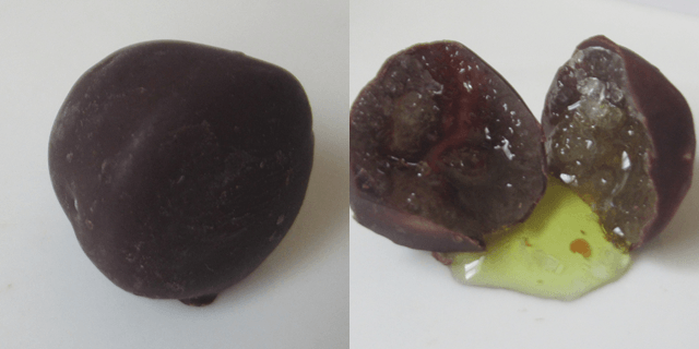 ラ・フランスのなみだの切断面