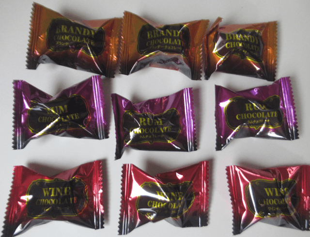 meito「大人の洋酒チョコレート」の個包装